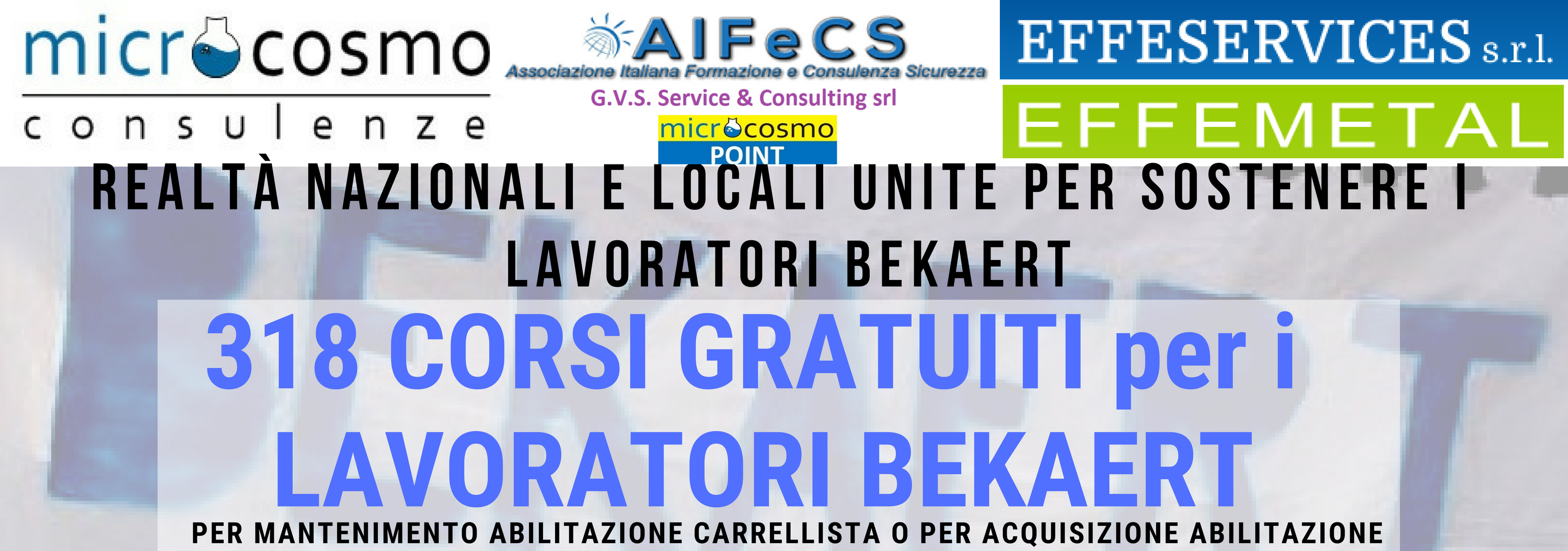 Progetto riqualifica professionale lavoratori Bekaert